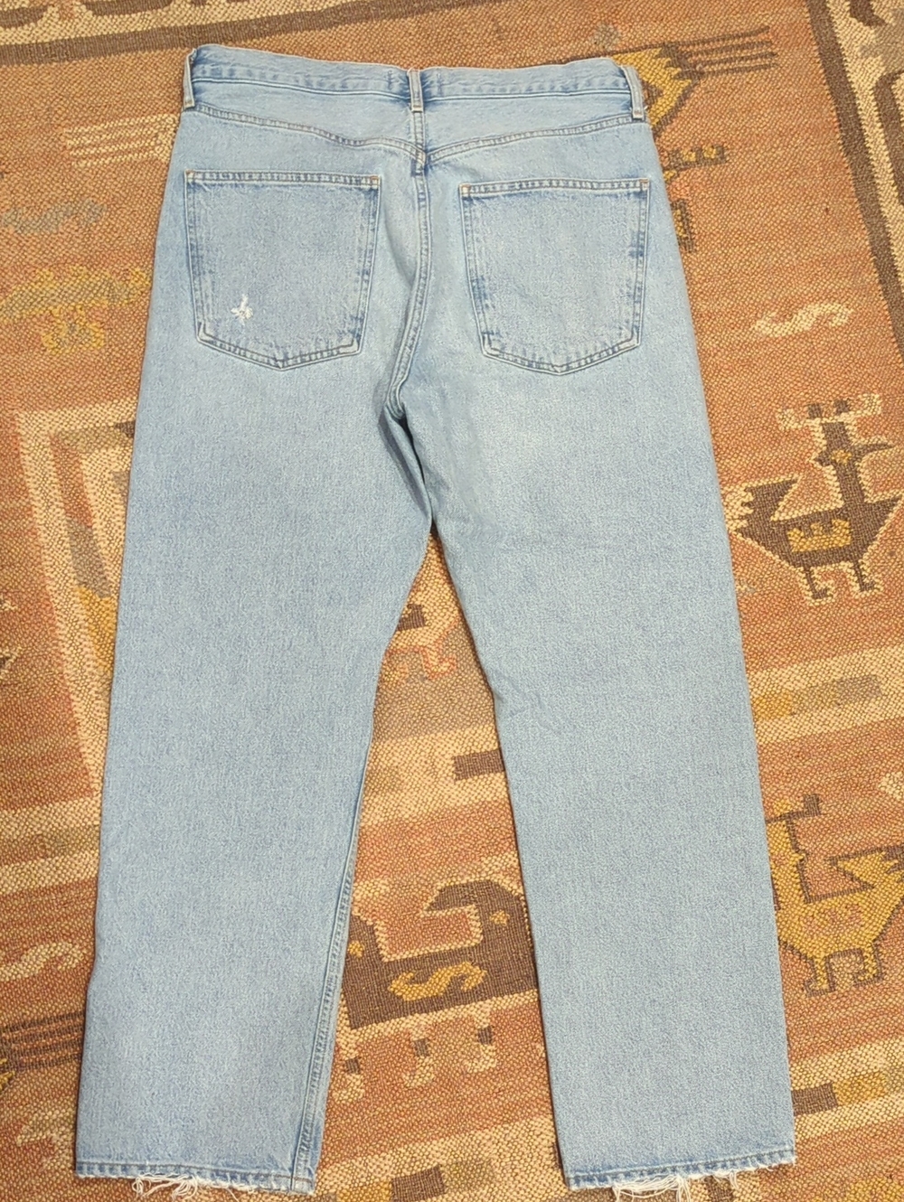 AGOLDE 90's Mid Rise Loose Fit Jeans In Snapshot Vintage Faded Wash - Size 29 - Picture 10 of 12